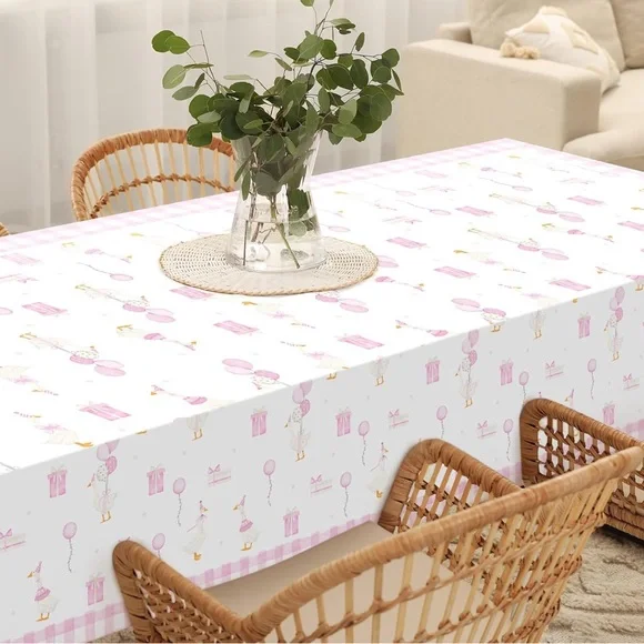 One Silly Goose Birthday Banner & Tablecloth Set - Picture 6 of 6